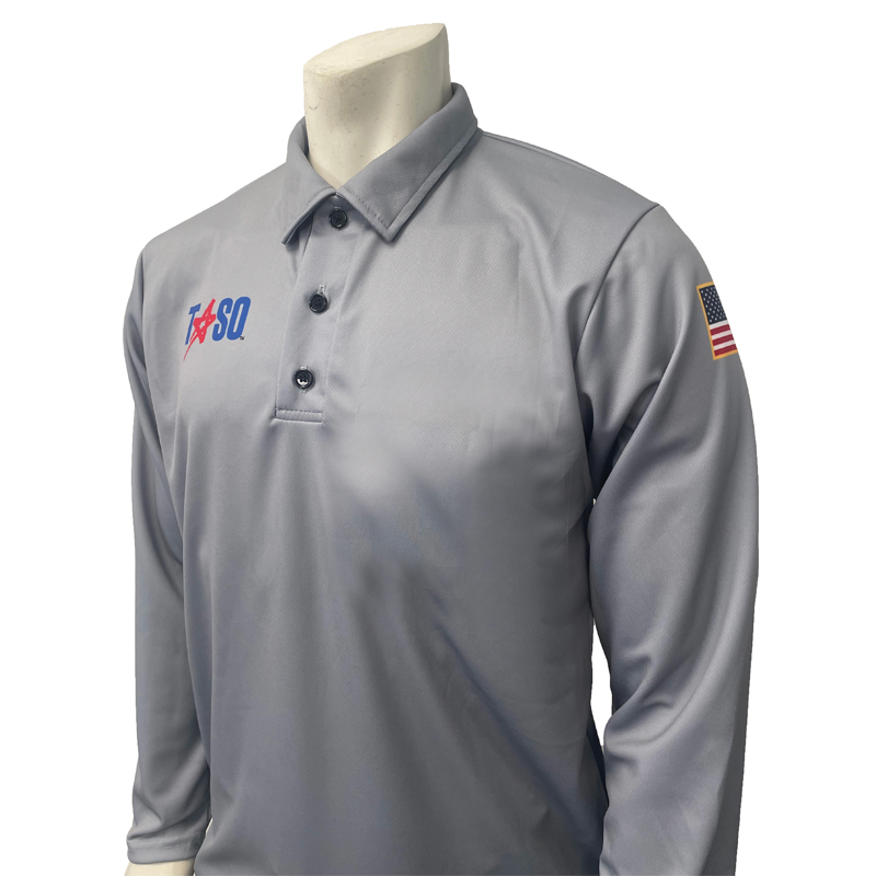 TASO Men's Long Sleeve Grey Dye Sublimated Volleyball Shirt Officials