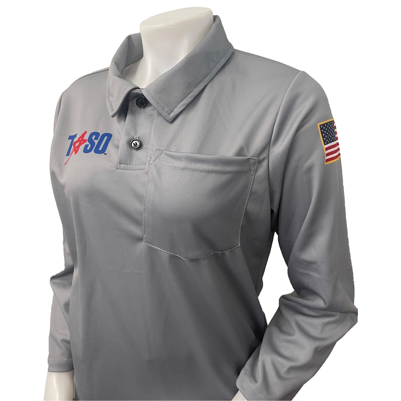 TASO Women's Long Sleeve Grey Dye Sublimated Volleyball Shirt