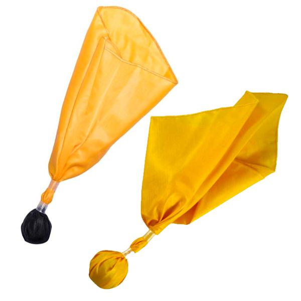 Smitty Officials Football Penalty Flag with Center Weight Ball, Black/Gold