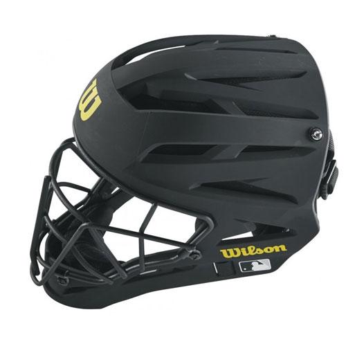 Masque D'arbitre Wilson Noir - Mousse Mémoire De Forme, 3 Sangles, Pour Baseball, Neuf